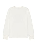 SATURDAYS NYC Cafe Standard Long Sleeve Tee in Ivory, view 2, click to view large image.