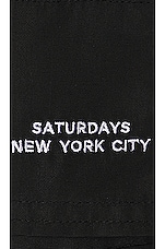 SATURDAYS NYC Talley Swim Short in Black, view 3, click to view large image.
