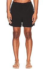 SATURDAYS NYC Talley Swim Short in Black, view 4, click to view large image.