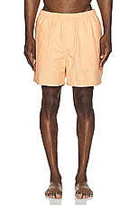 SATURDAYS NYC Talley Swim Short in Apricot Wash, view 3, click to view large image.