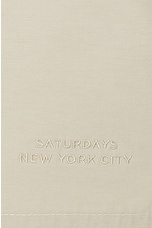 SATURDAYS NYC Ennis Board Short in Pumice Stone, view 3, click to view large image.