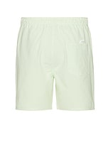 SATURDAYS NYC Timothy Seersucker Stripe Swim Short in Spruce Stone, view 2, click to view large image.