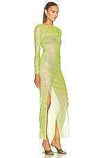 Santa Brands Diamond Maxi Dress in Green, view 2, click to view large image.
