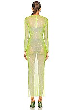 Santa Brands Diamond Maxi Dress in Green, view 3, click to view large image.
