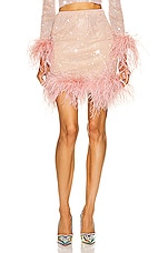 Santa Brands Feathers Skirt in Blush, view 1, click to view large image.