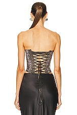 Santa Brands Stones Corset Top in Graphite, view 3, click to view large image.