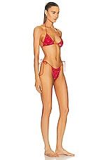 Santa Brands Dahlia Bikini Set in Red, view 2, click to view large image.