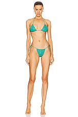 Santa Brands Dahlia Bikini Set in Emerald, view 1, click to view large image.