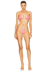 Santa Brands Orchid Bikini Set in Neon Pink, view 1, click to view large image.