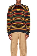 Schott NYC Multistripe Sweater in Multi, view 3, click to view large image.