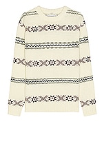 Schott Norwegian Sweater in Off White, view 1, click to view large image.
