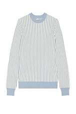 Schott Striped Sweater in Sky, view 1, click to view large image.