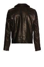 Schott Raven Lambskin Perfecto in Black, view 2, click to view large image.