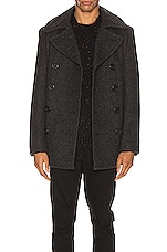 Schott Slim Fit Peacoat in Dark Ox, view 1, click to view large image.