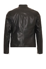 Schott Retro Racer Jacket in Black, view 2, click to view large image.
