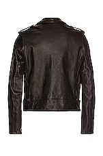 Schott Vintage Fit Moto Jacket in Black, view 2, click to view large image.