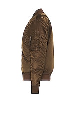 Schott Nylon Flight Jacket in Brown, view 3, click to view large image.