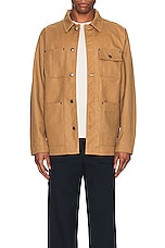 Schott Chore Jacket in Khaki, view 4, click to view large image.