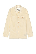 Schott Wale Chore Jacket in Off White, view 1, click to view large image.