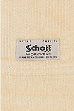 Schott Wale Chore Jacket in Off White, view 3, click to view large image.