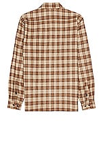 Schott NYC Plaid Cpo Shirt in Tan, view 2, click to view large image.