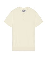 Schott Basket Weave Polo in Off White, view 1, click to view large image.