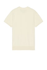 Schott Basket Weave Polo in Off White, view 2, click to view large image.