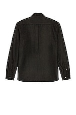 Schott CPO Wool Shirt in Black, view 2, click to view large image.
