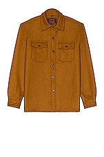 Schott CPO Wool Shirt in Coyote, view 1, click to view large image.