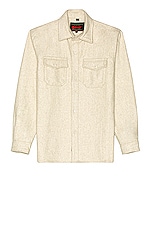 Schott CPO Wool Shirt in Oatmeal, view 1, click to view large image.