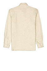 Schott CPO Wool Shirt in Oatmeal, view 2, click to view large image.