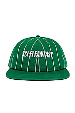 SCI-FI FANTASY Fast Stripe Hat in Green, view 1, click to view large image.