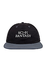 SCI-FI FANTASY Nylon Logo Hat in Black, view 1, click to view large image.
