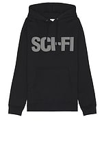 SCI-FI FANTASY Big Logo Hoodie in Black, view 1, click to view large image.