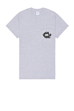SCI-FI FANTASY Fish Pocket Tee in Heather Grey, view 2, click to view large image.