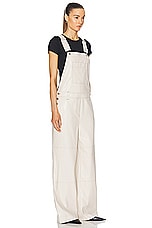 STAND STUDIO Vanna Dungarees Overall in Ecru, view 2, click to view large image.