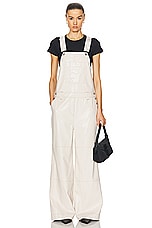 STAND STUDIO Vanna Dungarees Overall in Ecru, view 4, click to view large image.