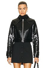 STAND STUDIO Quatro Faux Leather Jacket in Black | FWRD