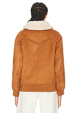 STAND STUDIO Lillee Jacket in Tan & Natural White, view 4, click to view large image.