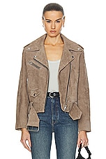 STAND STUDIO Icon Jacket in Sandstone Beige, view 1, click to view large image.