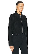 STAND STUDIO Logan Jacket in Black, view 3, click to view large image.