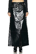 STAND STUDIO Francie Long Skirt in Black, view 1, click to view large image.
