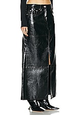 STAND STUDIO Francie Long Skirt in Black, view 2, click to view large image.