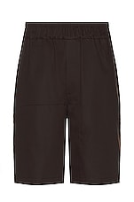 SIEDRES Loose Shorts in Brown, view 1, click to view large image.