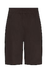 SIEDRES Loose Shorts in Brown, view 2, click to view large image.