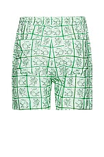 SIEDRES Blake Short in Green, view 2, click to view large image.