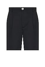 SIEDRES Melvin Pleated Short in Black, view 1, click to view large image.