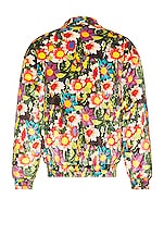 SIEDRES X Fwrd Quilted Floral Velvet Jacket in Multi, view 2, click to view large image.