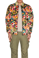 SIEDRES X Fwrd Quilted Floral Velvet Jacket in Multi, view 5, click to view large image.