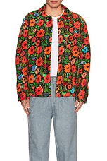 SIEDRES Quilted Velour Jacket in Multi, view 5, click to view large image.